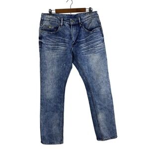 Buffalo David‎ Bitton Max-X 34 x 30 Blue Jeans Basic Super Skinny Stretch Denim